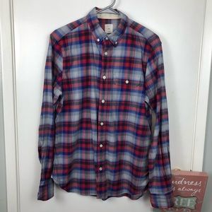 Vintage Gap Soft Flannel Plaid Shirt